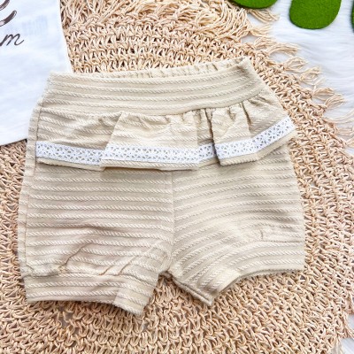 Conj. Blusa Ice Cream e Short com Babadinho - Creme